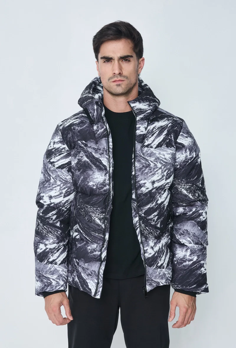Blouson a motif