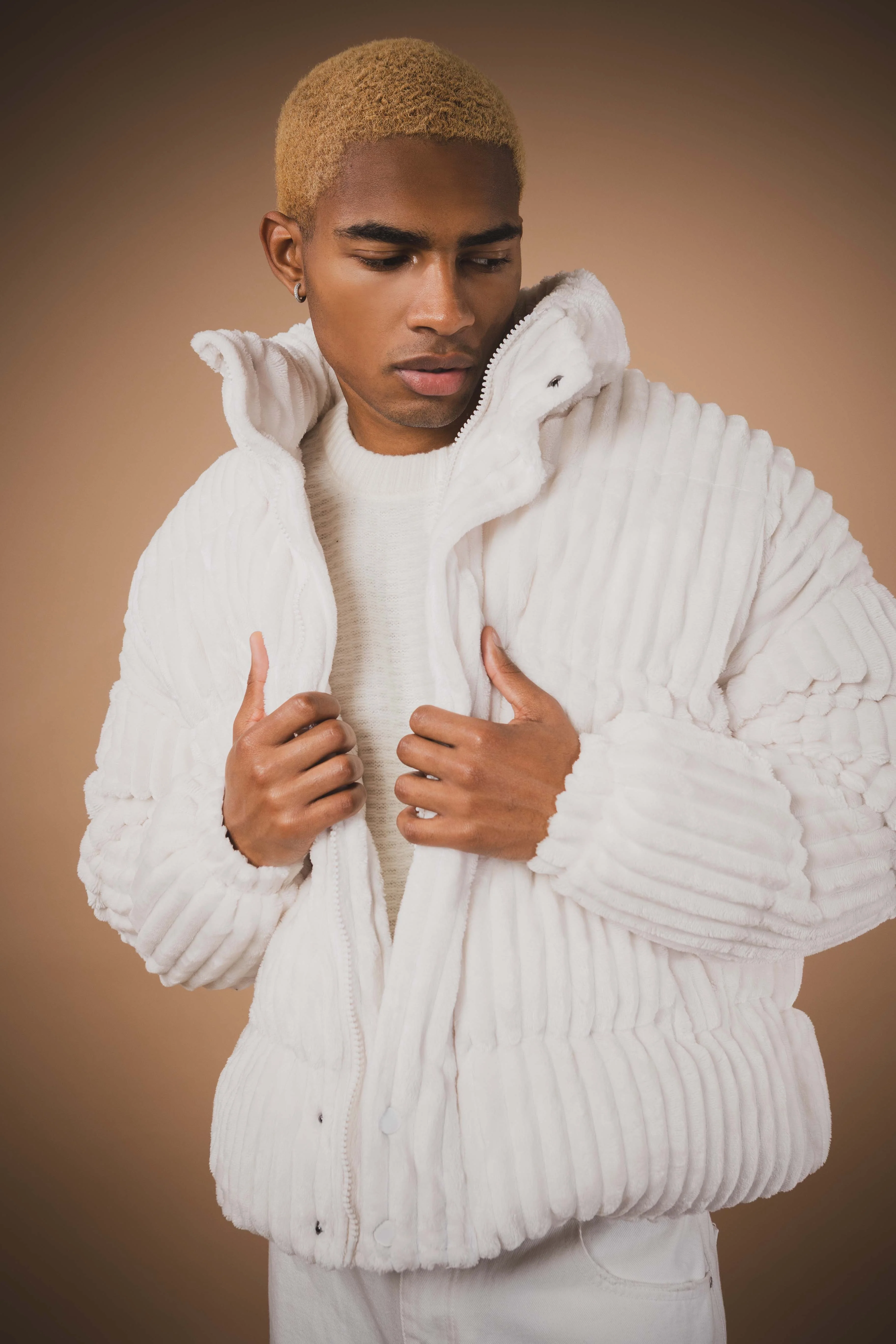 Blouson homme uni sans capuche