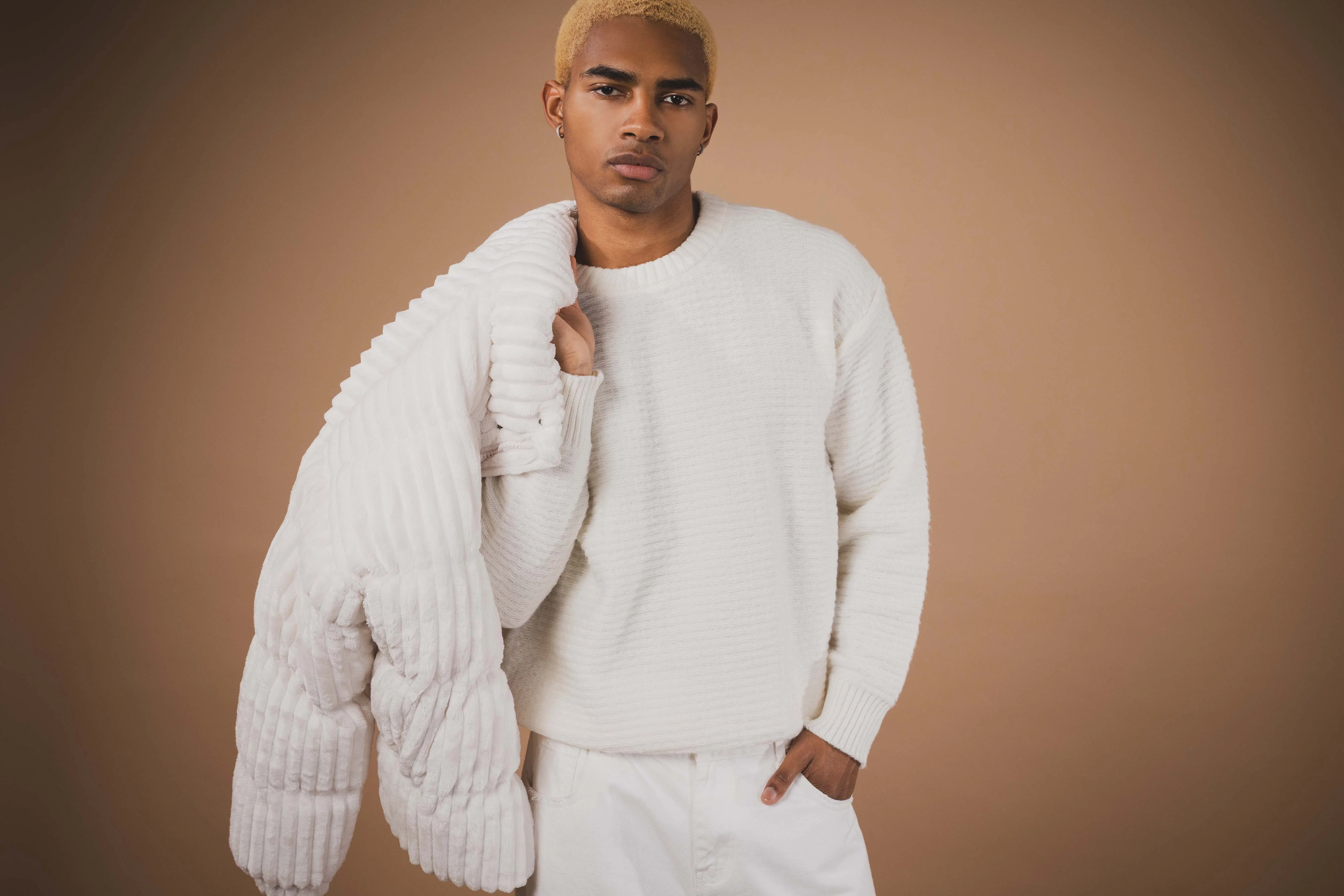 Blouson homme uni sans capuche - Image 7