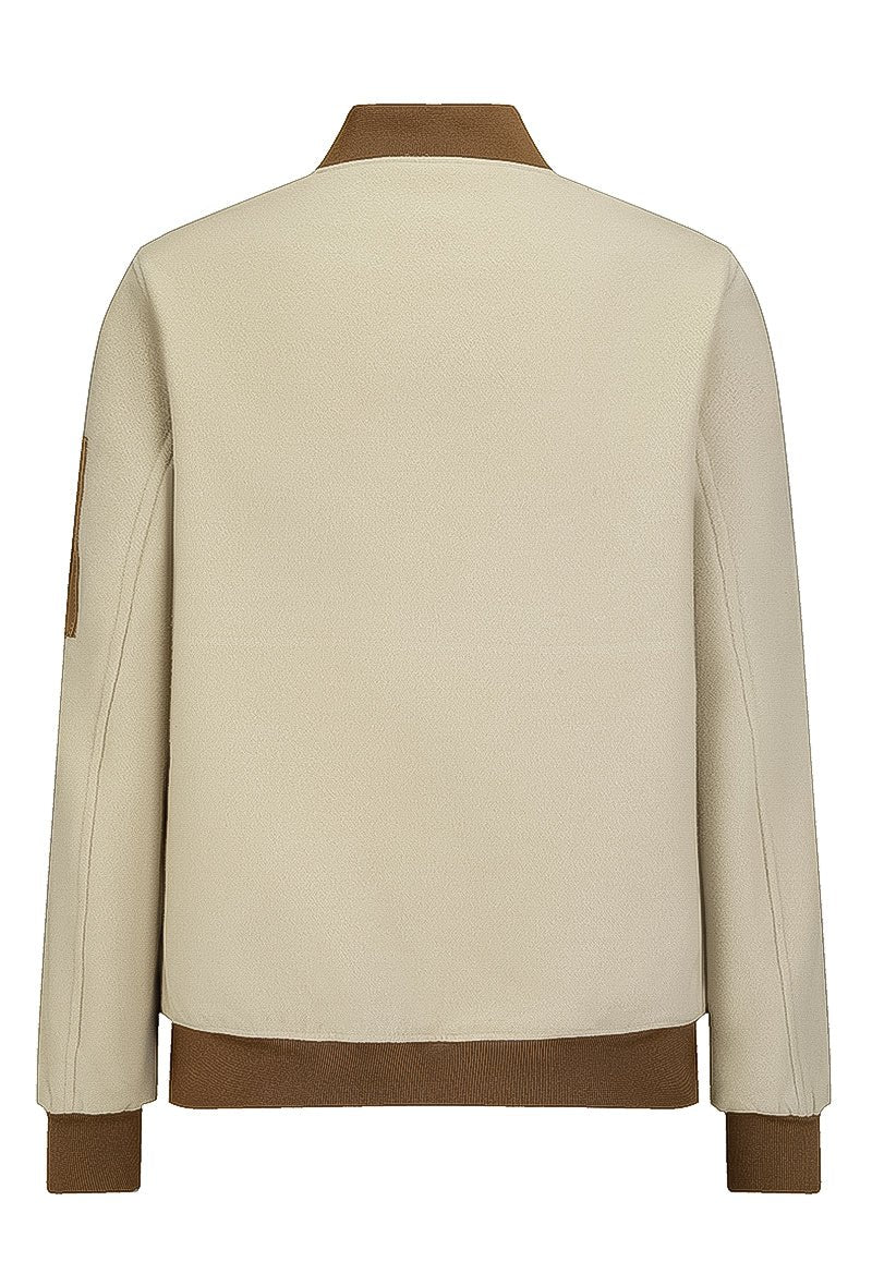 Blouson bicolore avec fermeture éclaire - Image 10