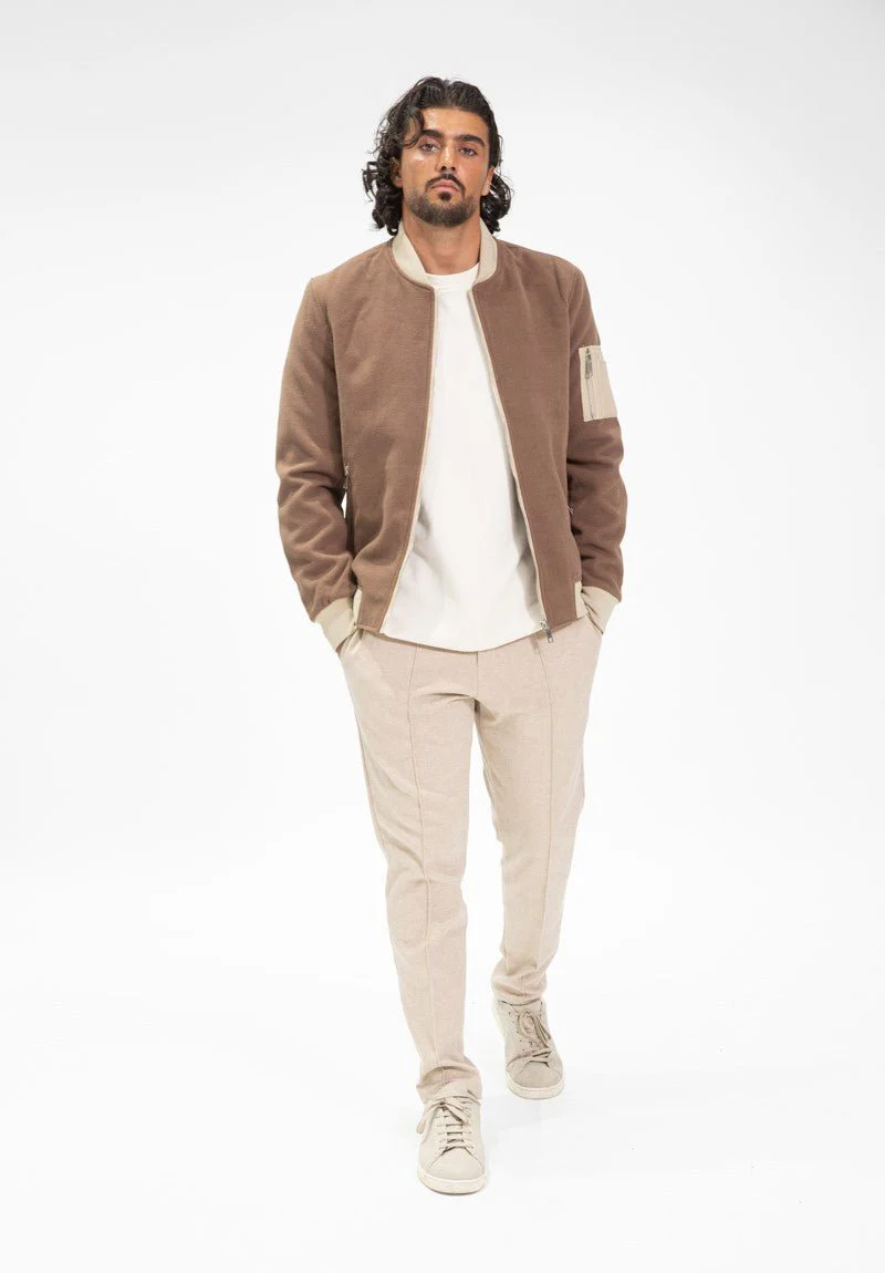Blouson bicolore avec fermeture éclaire - Image 2