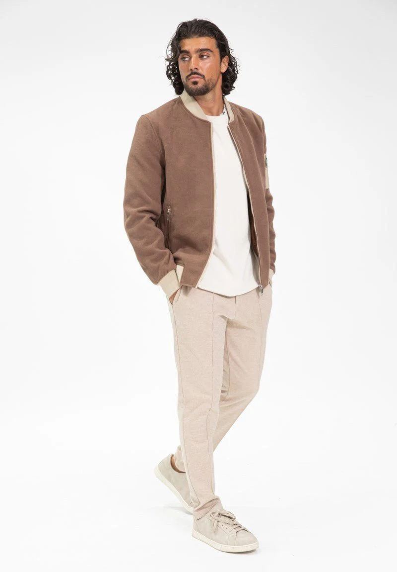 Blouson bicolore avec fermeture éclaire - Image 4