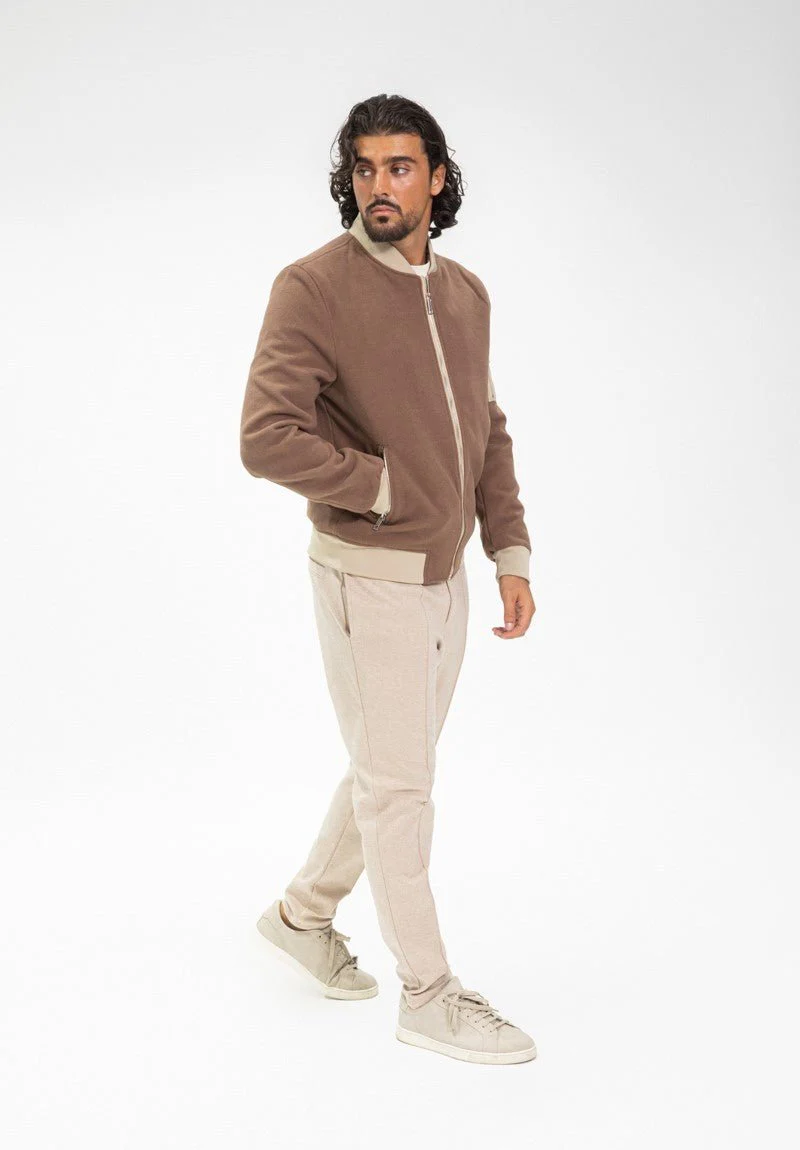 Blouson bicolore avec fermeture éclaire - Image 5