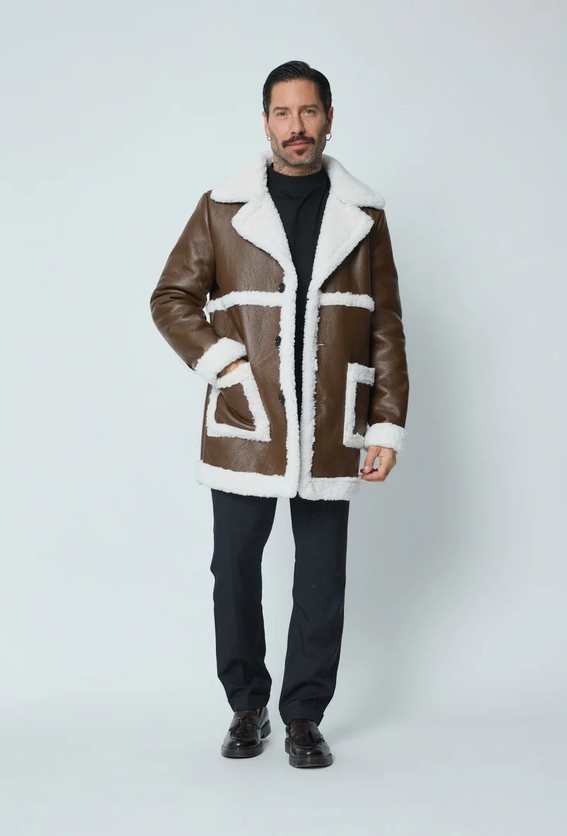 Blouson simili moumoute longue - Image 11