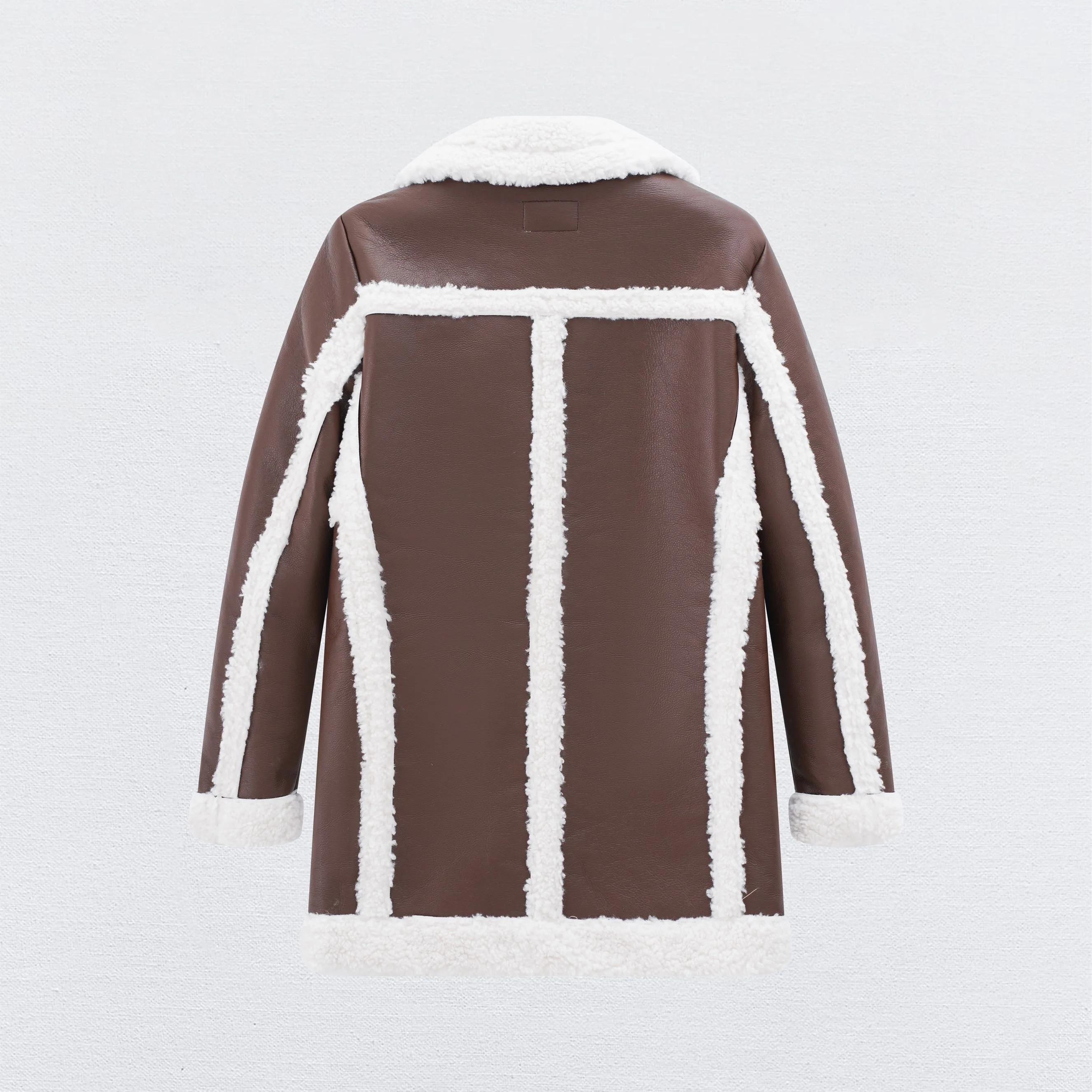 Blouson simili moumoute longue - Image 13