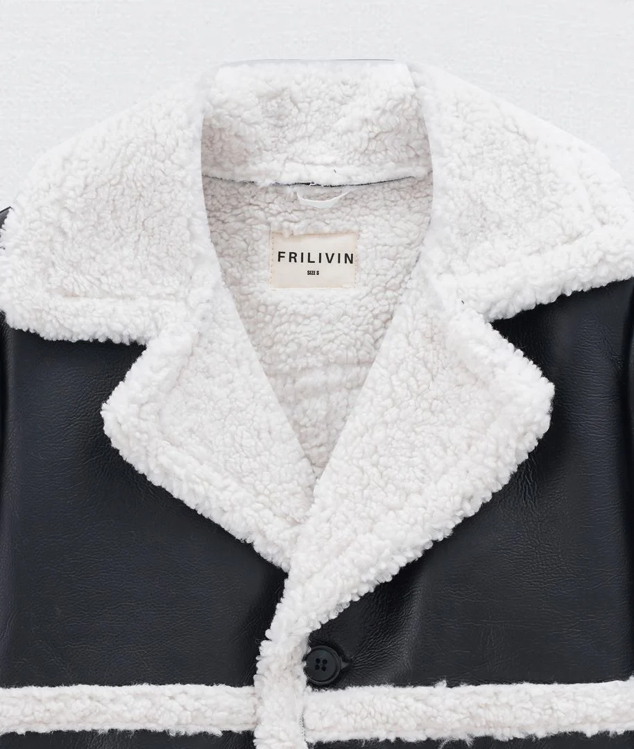 Blouson simili moumoute longue - Image 5