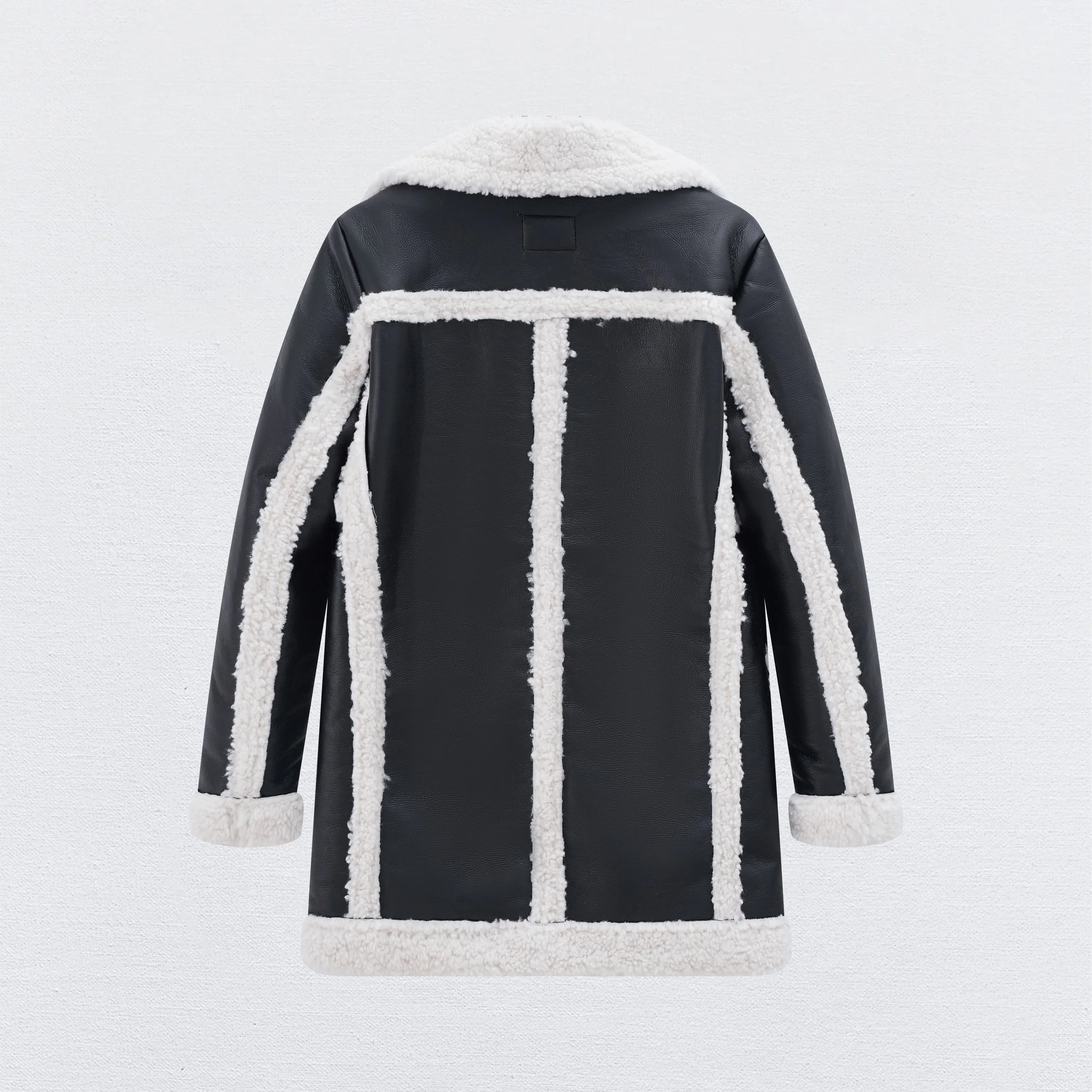 Blouson simili moumoute longue - Image 6
