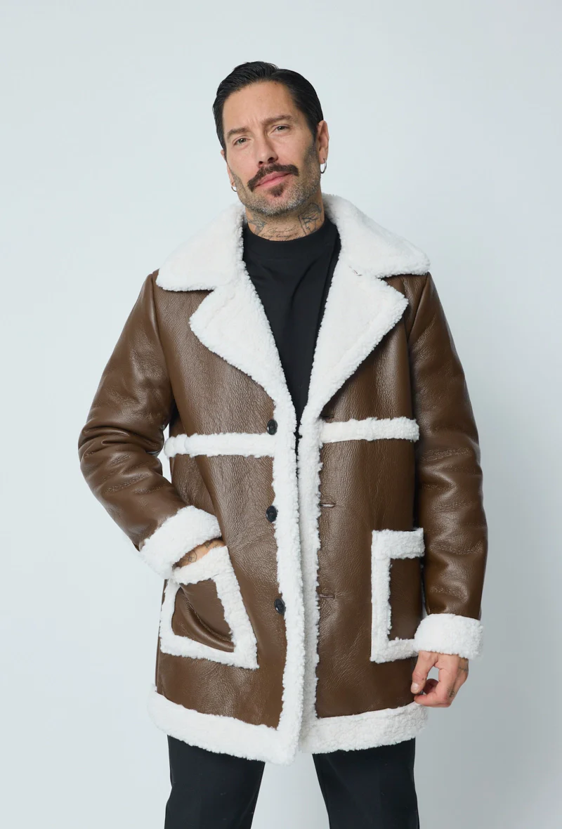 Blouson simili moumoute longue - Image 7