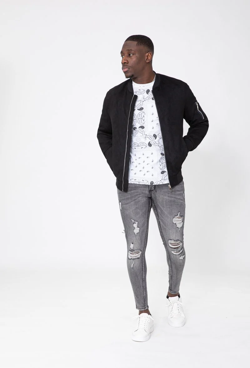 Veste bomber zippé casual sport - Image 3