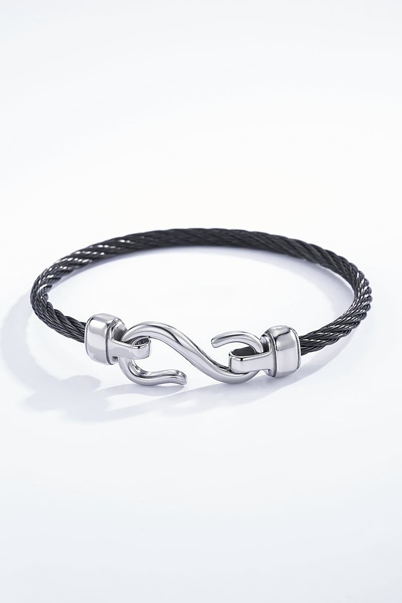 Bracelet cuir et acier - Image 2