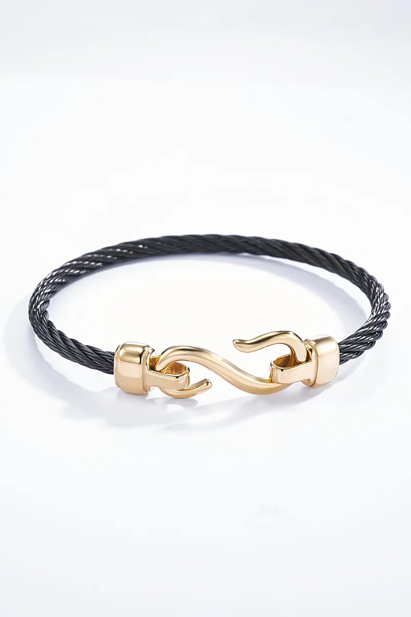 Bracelet cuir et acier - Image 3