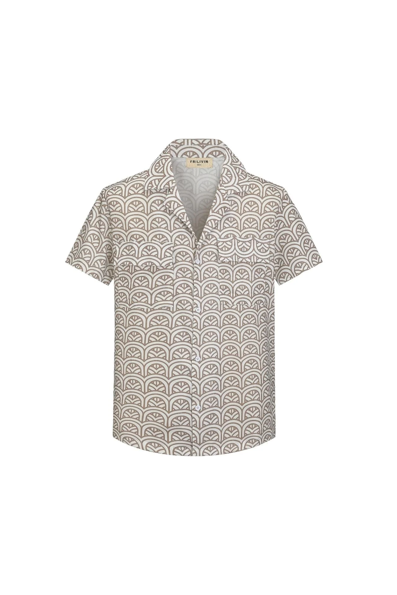 Chemise à imprimé graphique avec poches - Image 7