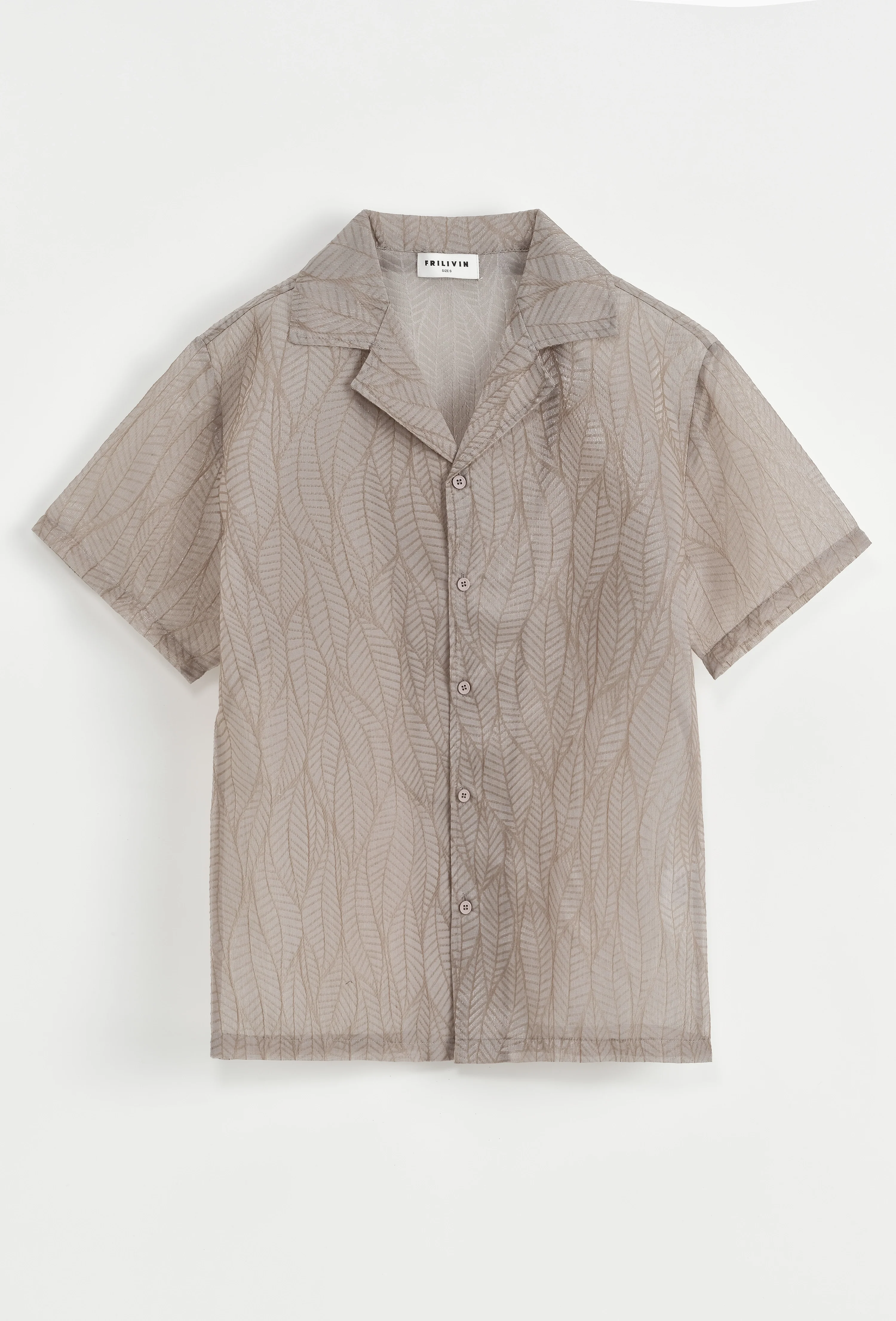 Chemise manches courtes transparente - Image 6