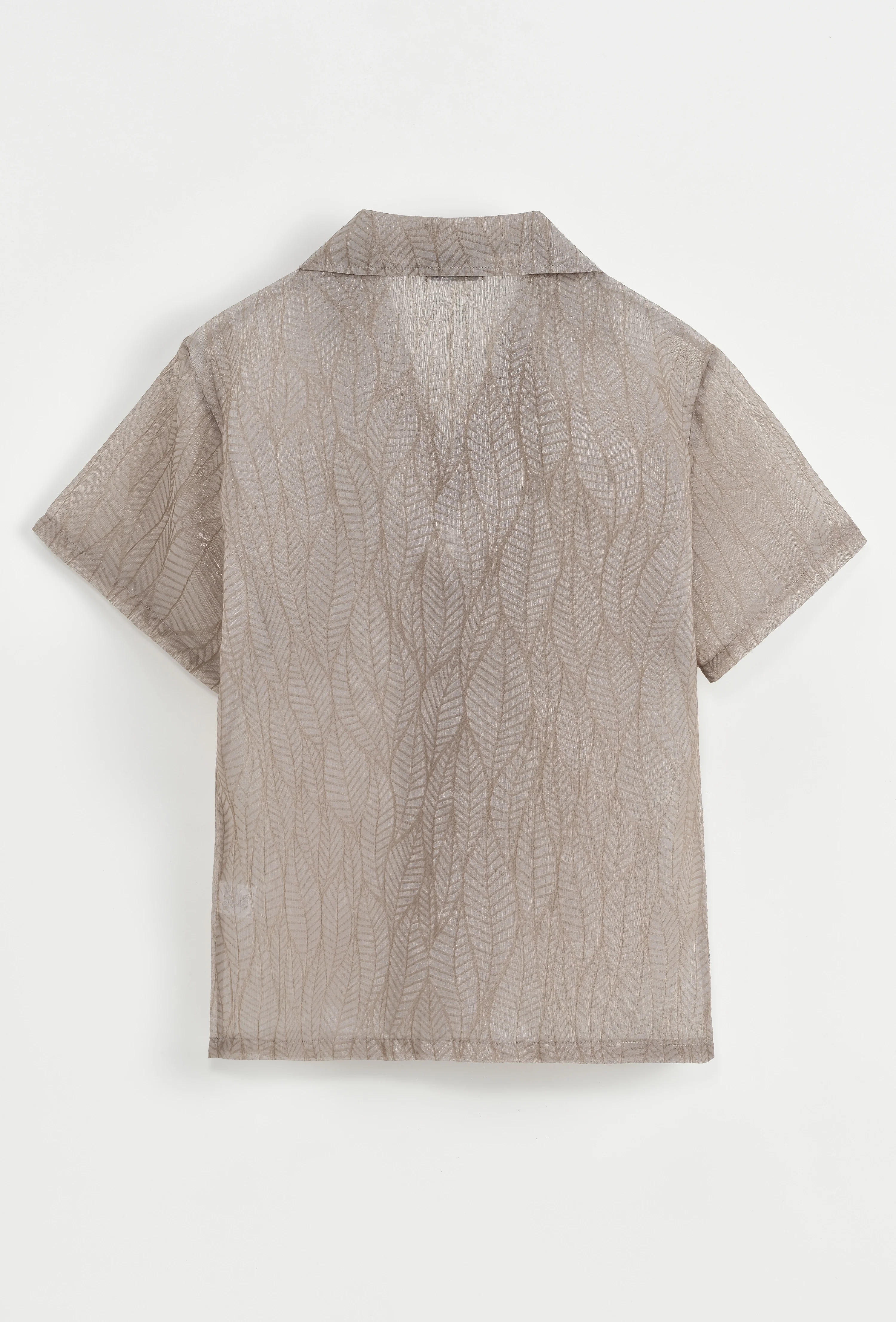 Chemise manches courtes transparente - Image 8