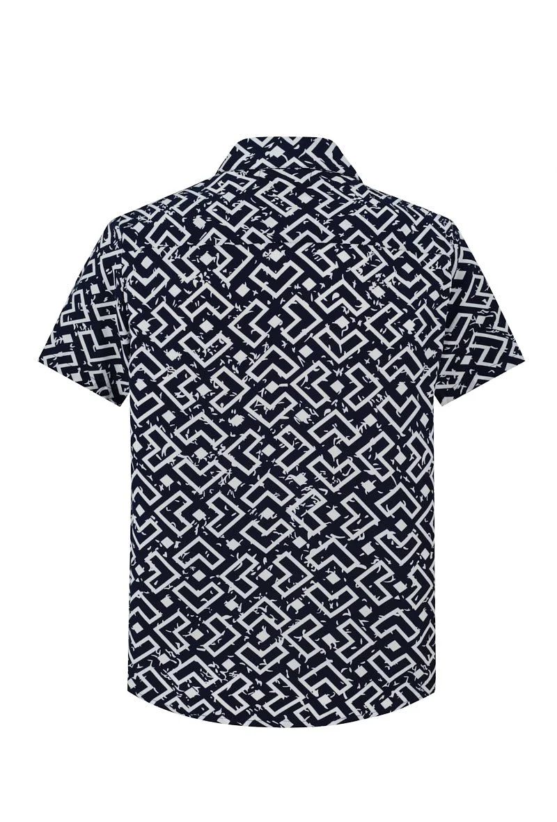 Chemise à motif géométrique - Image 2