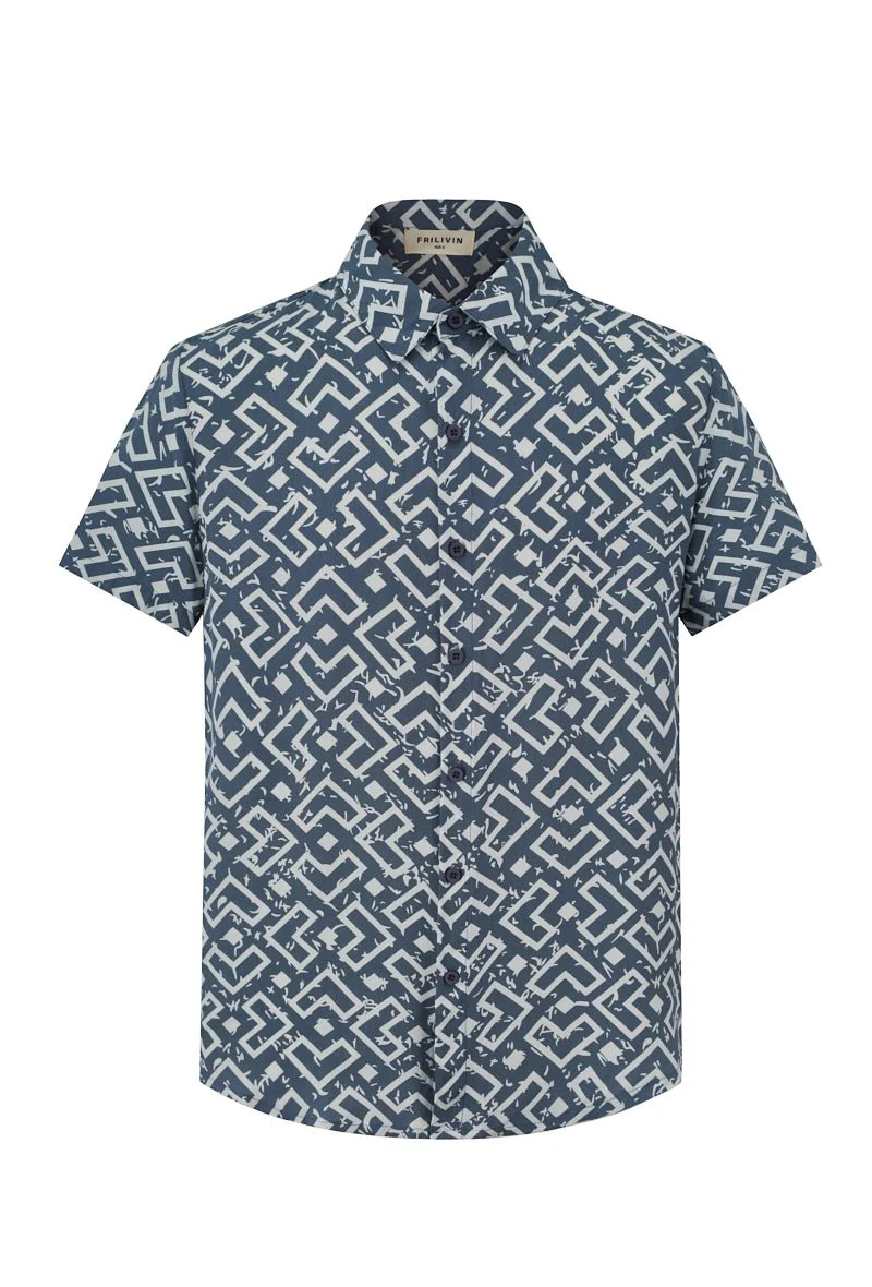 Chemise à motif géométrique - Image 3