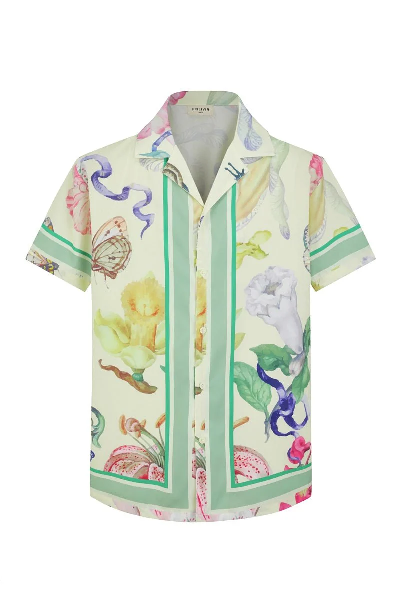 Chemise à motifs florals et faune - Image 12