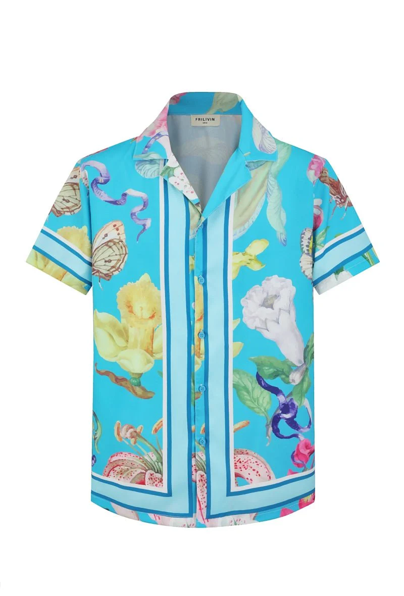 Chemise à motifs florals et faune - Image 14