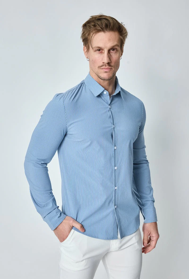 Chemise à rayure tennis manches longues - Image 18