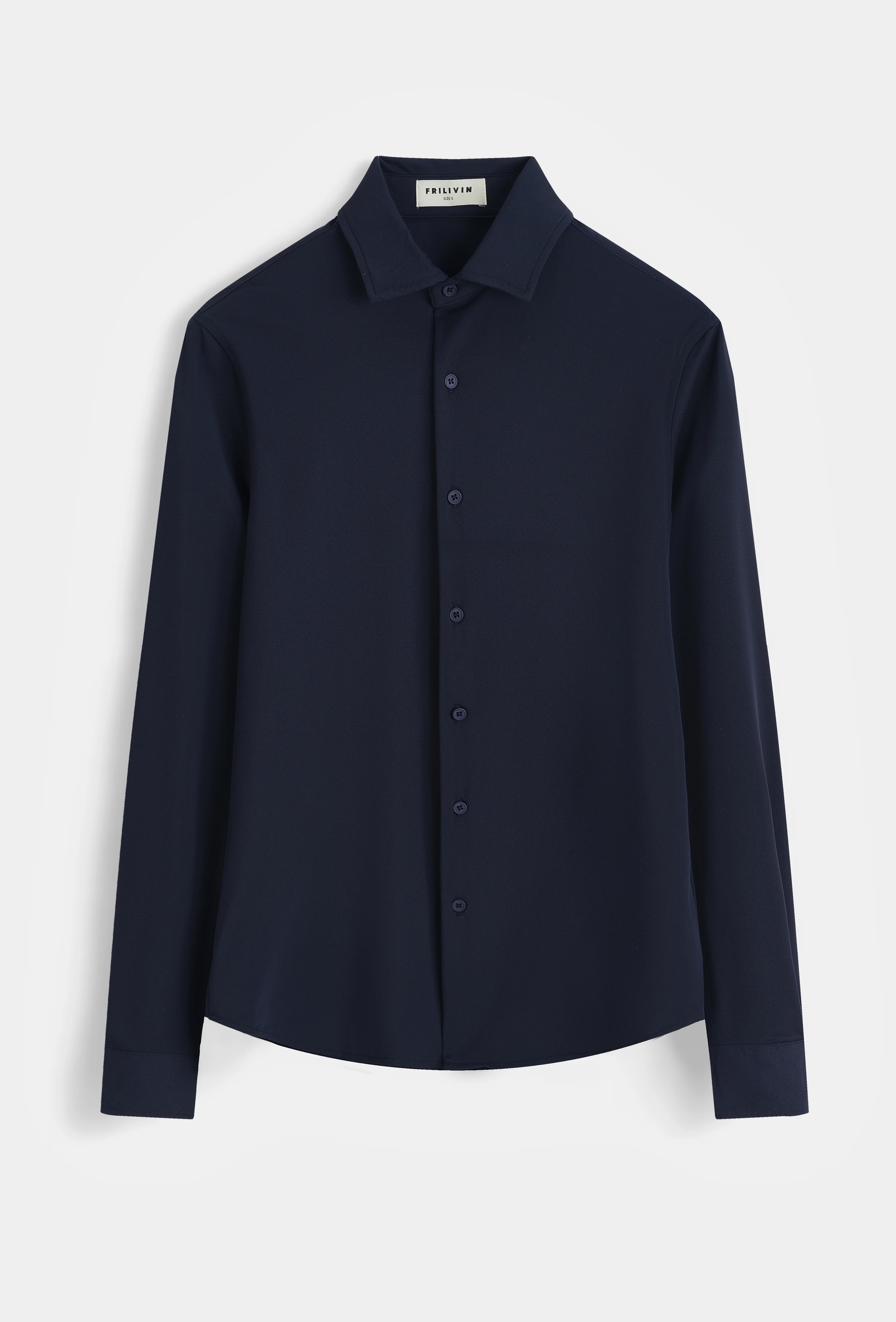 Chemise ajustée col italien - Image 14