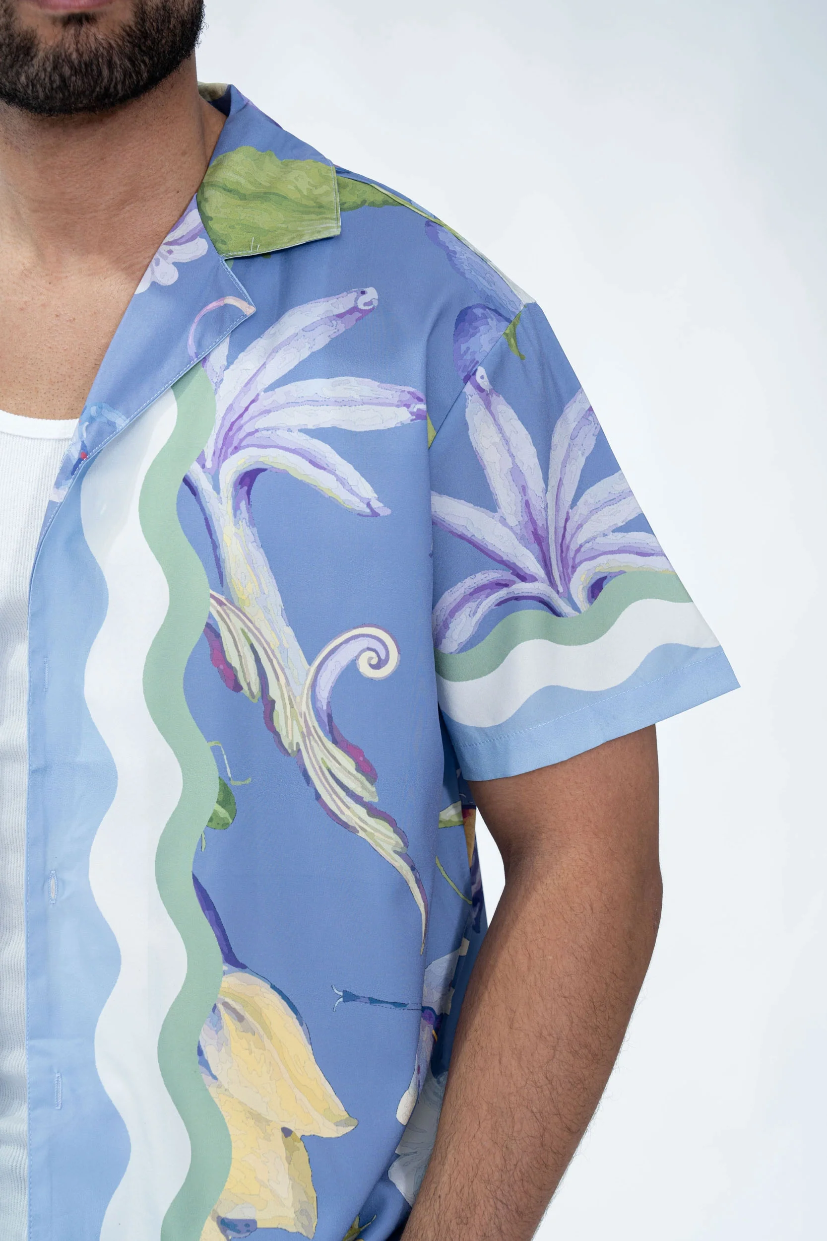 Chemise chic avec des motifs botaniques - Image 2