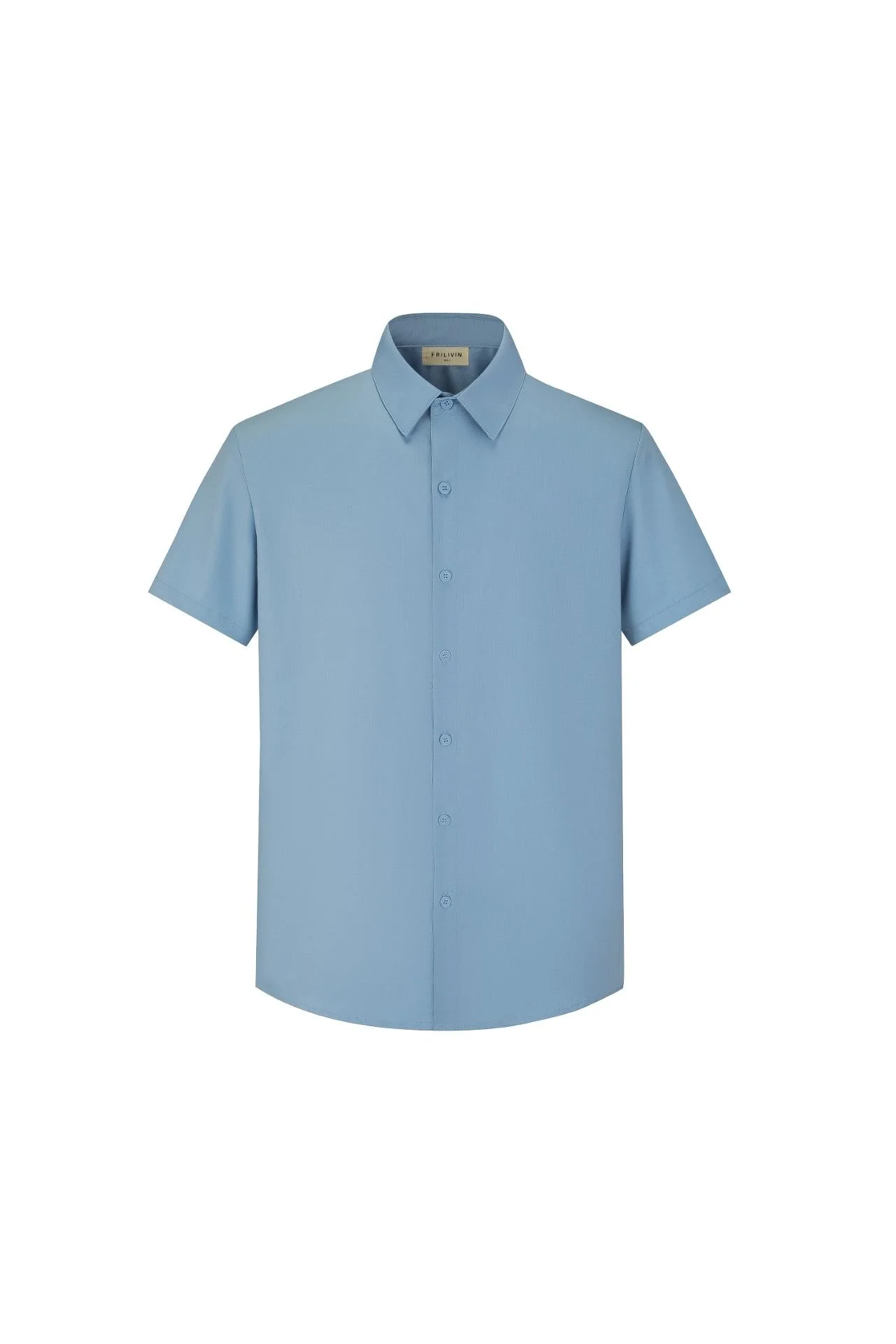 Chemise classique unie à manches courtes