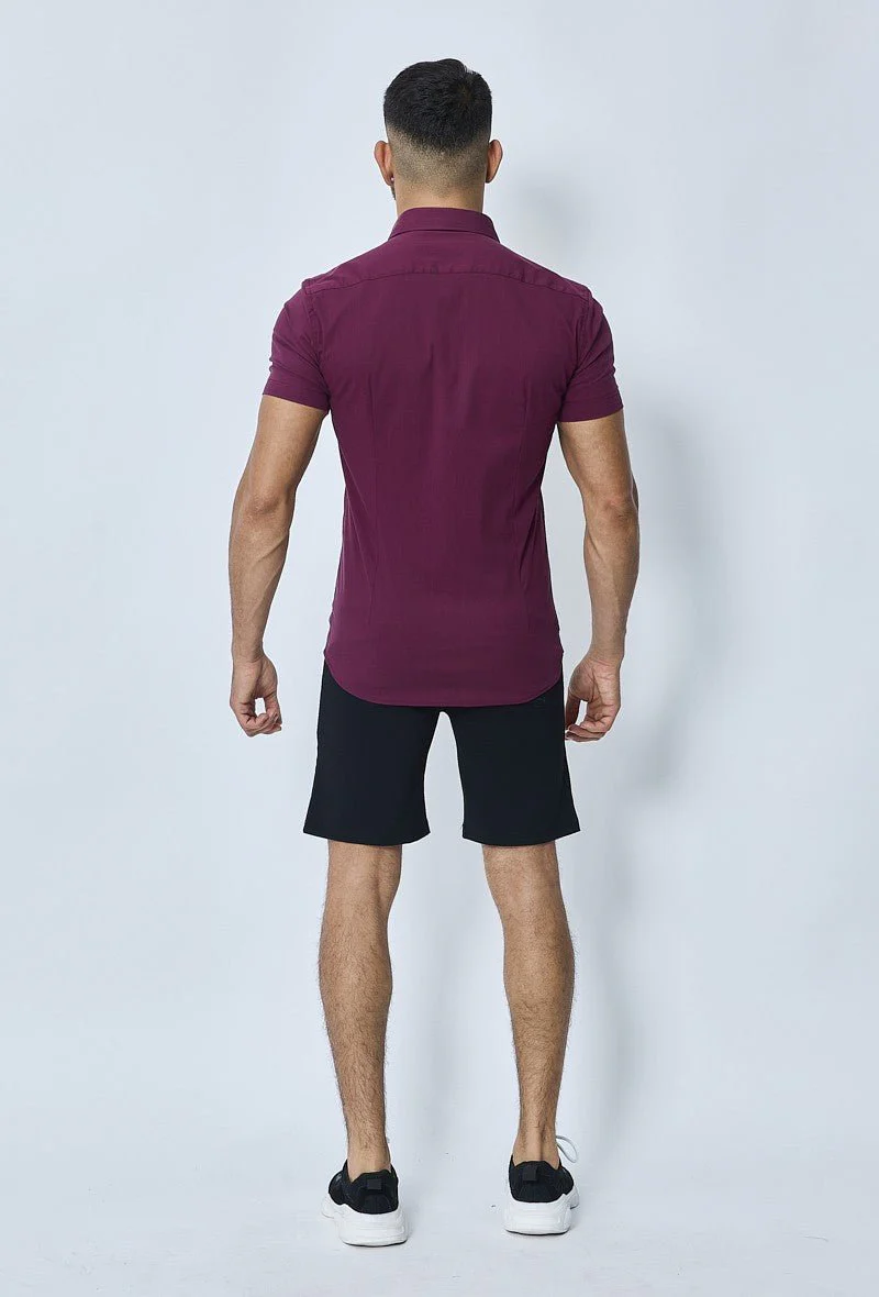 Chemise classique uni à manches courtes - Image 28