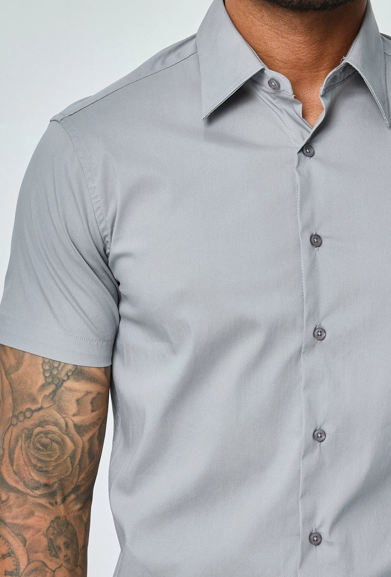 Chemise classique uni à manches courtes - Image 30