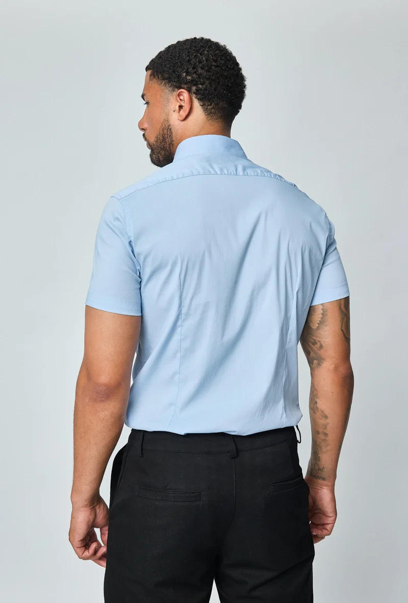 Chemise classique uni à manches courtes - Image 39