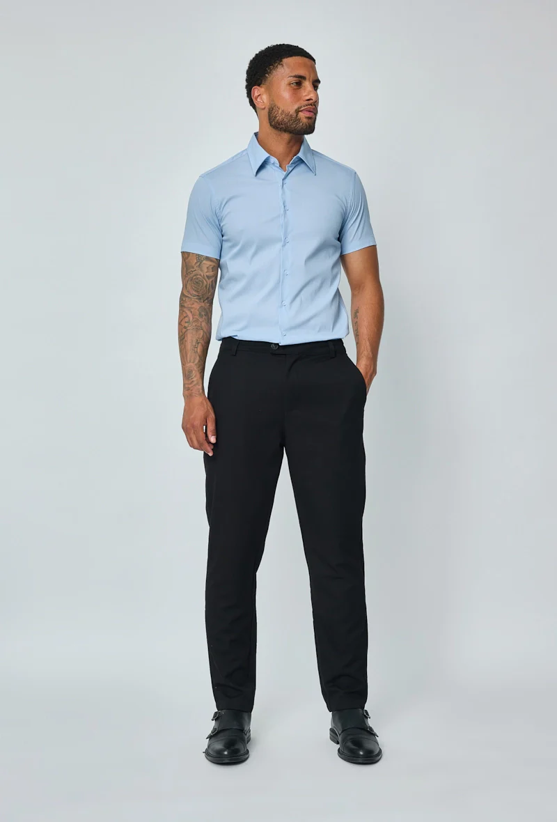 Chemise classique uni à manches courtes - Image 40