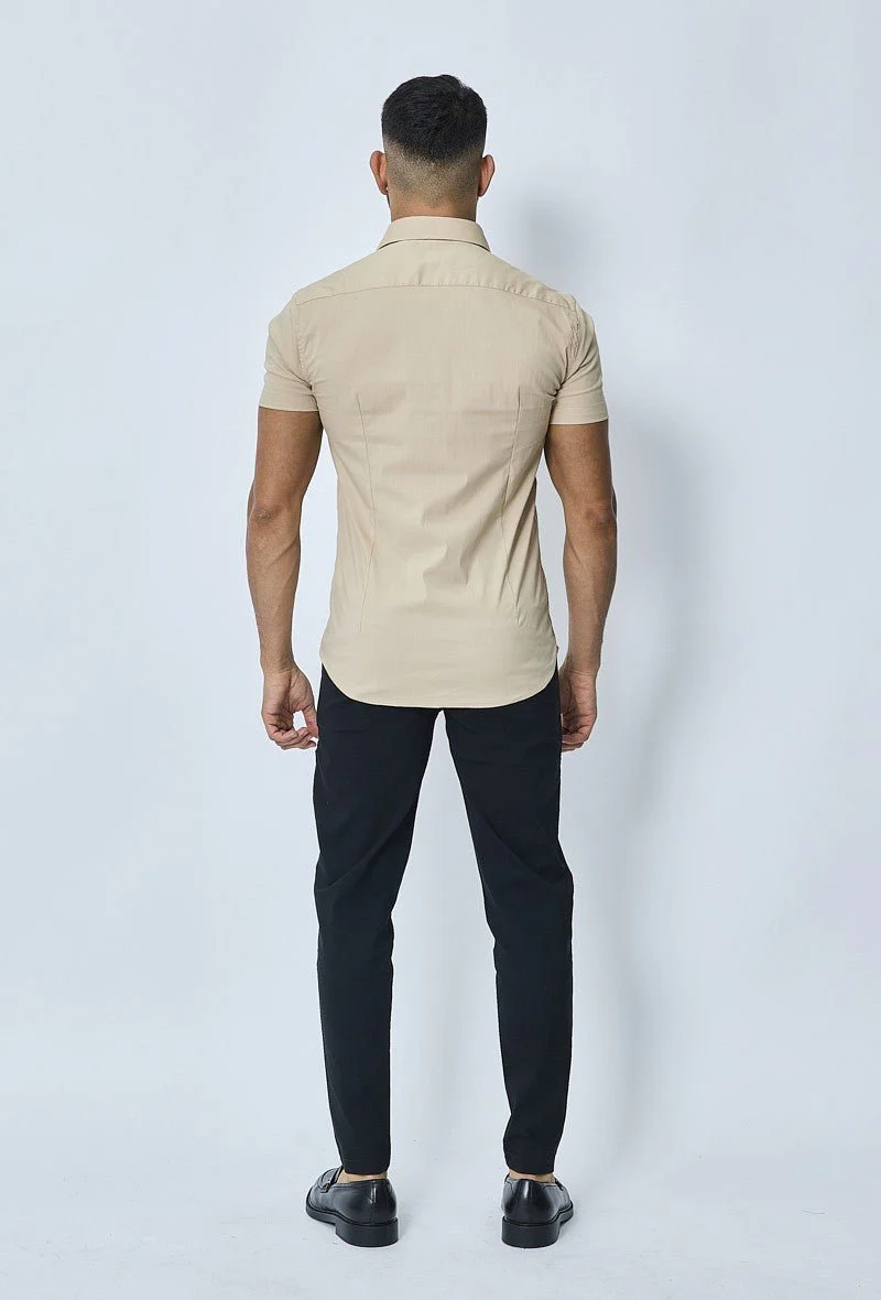 Chemise classique uni à manches courtes - Image 5