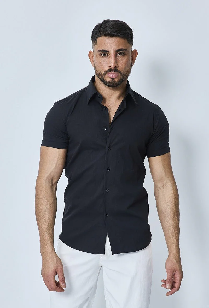 Chemise classique uni à manches courtes - Image 6
