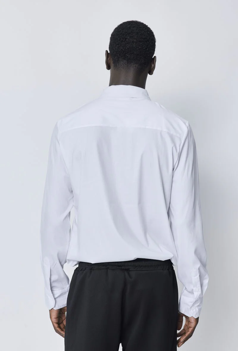 Chemise classique unie à manches longues - Image 11