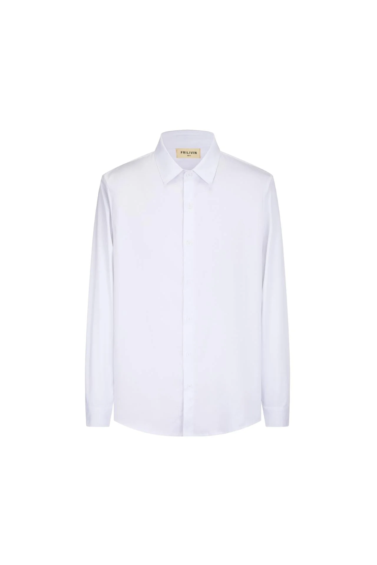 Chemise classique unie à manches longues - Image 12