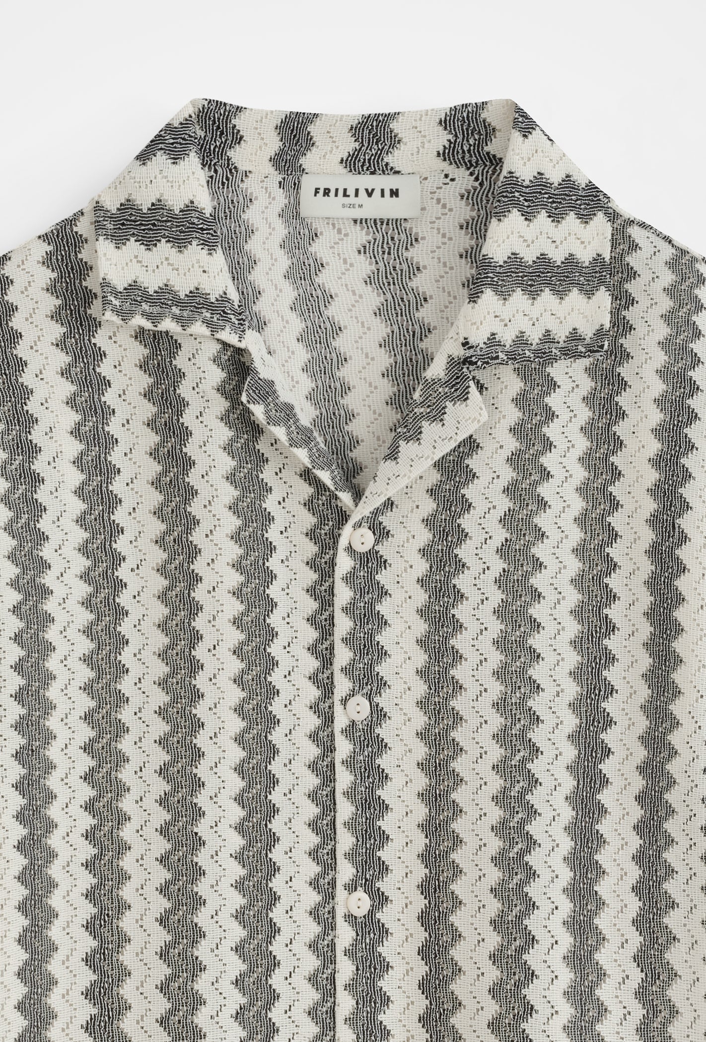 Chemise col cubain motif - Image 2