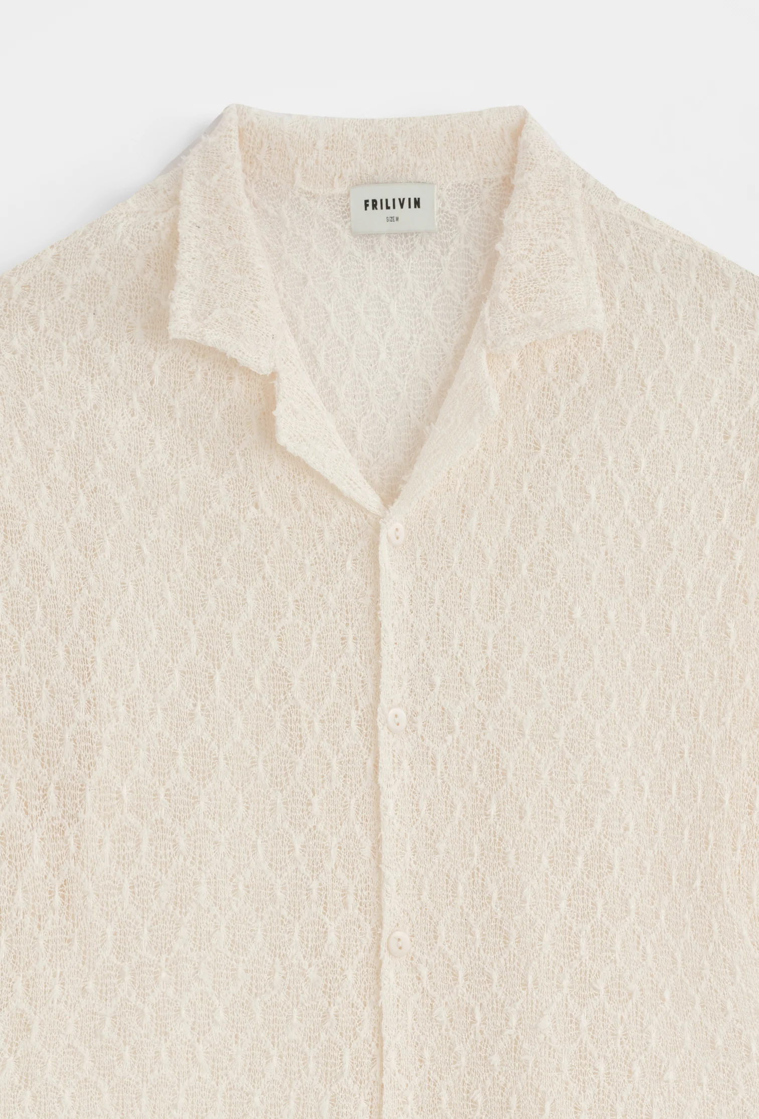 Chemise col cubain texturée - Image 2