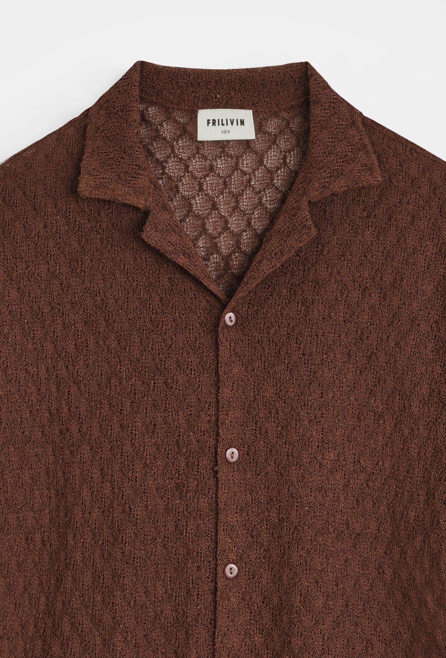 Chemise col cubain texturée - Image 5