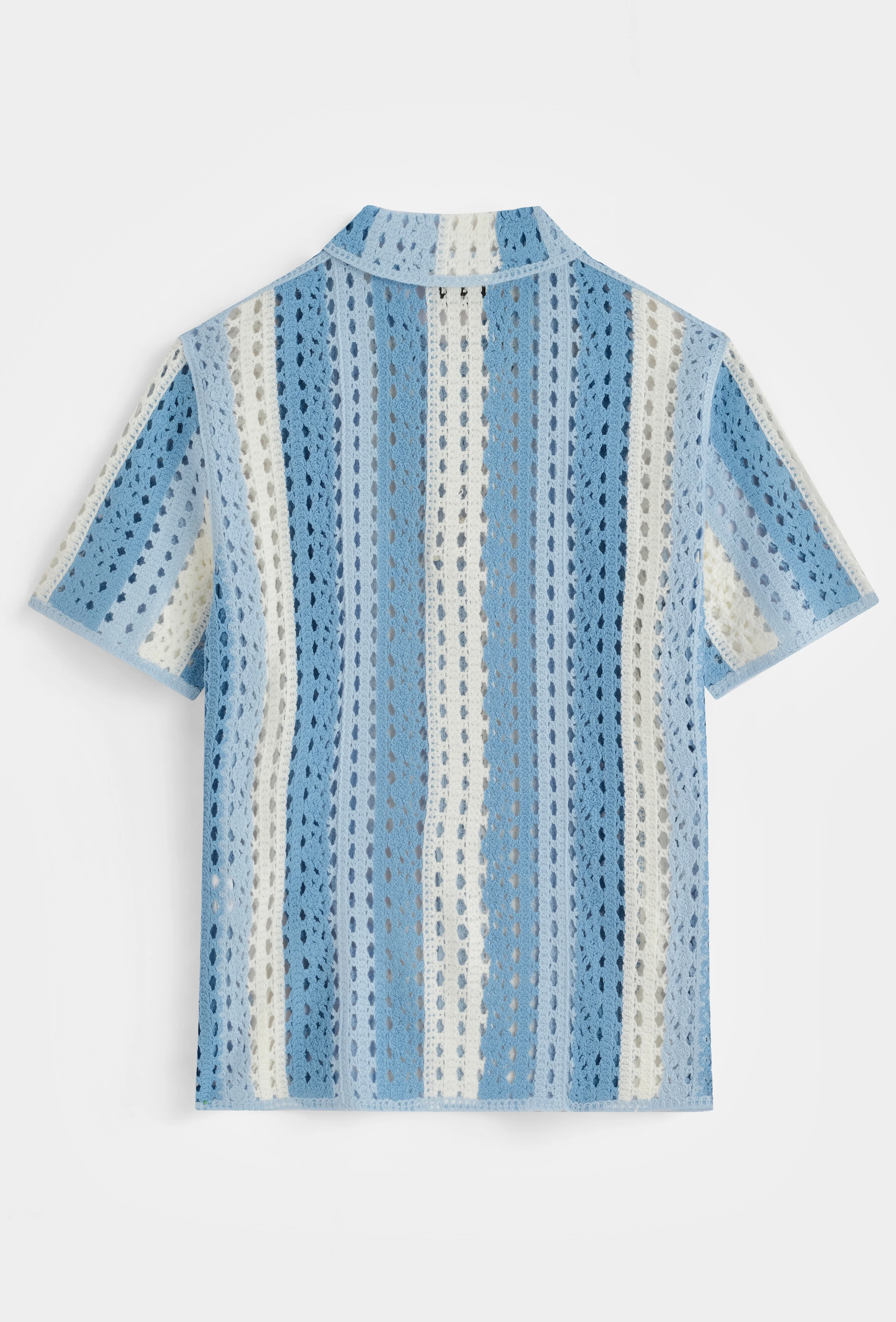 Chemise crochet col cubain - Image 2