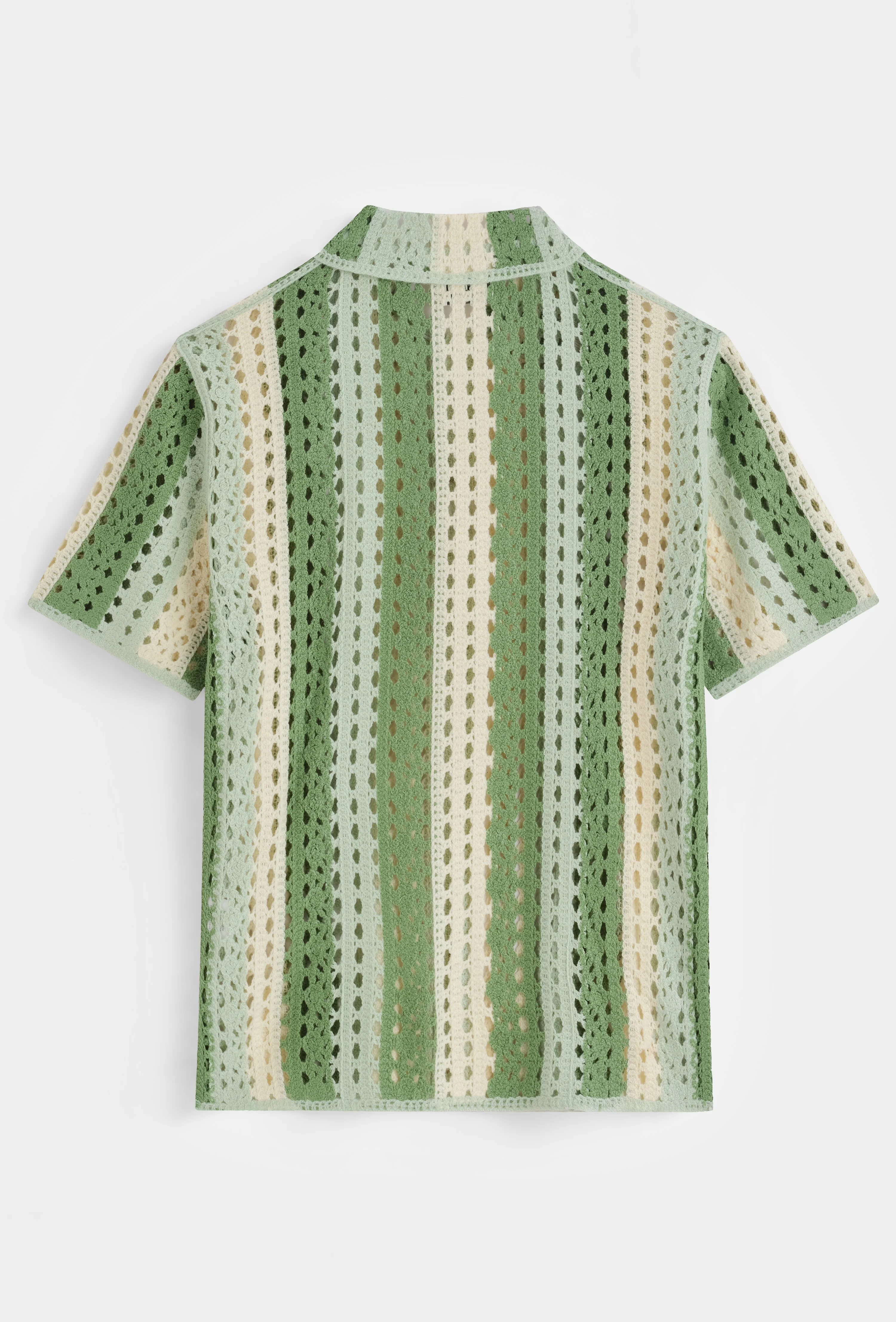 Chemise crochet col cubain - Image 5