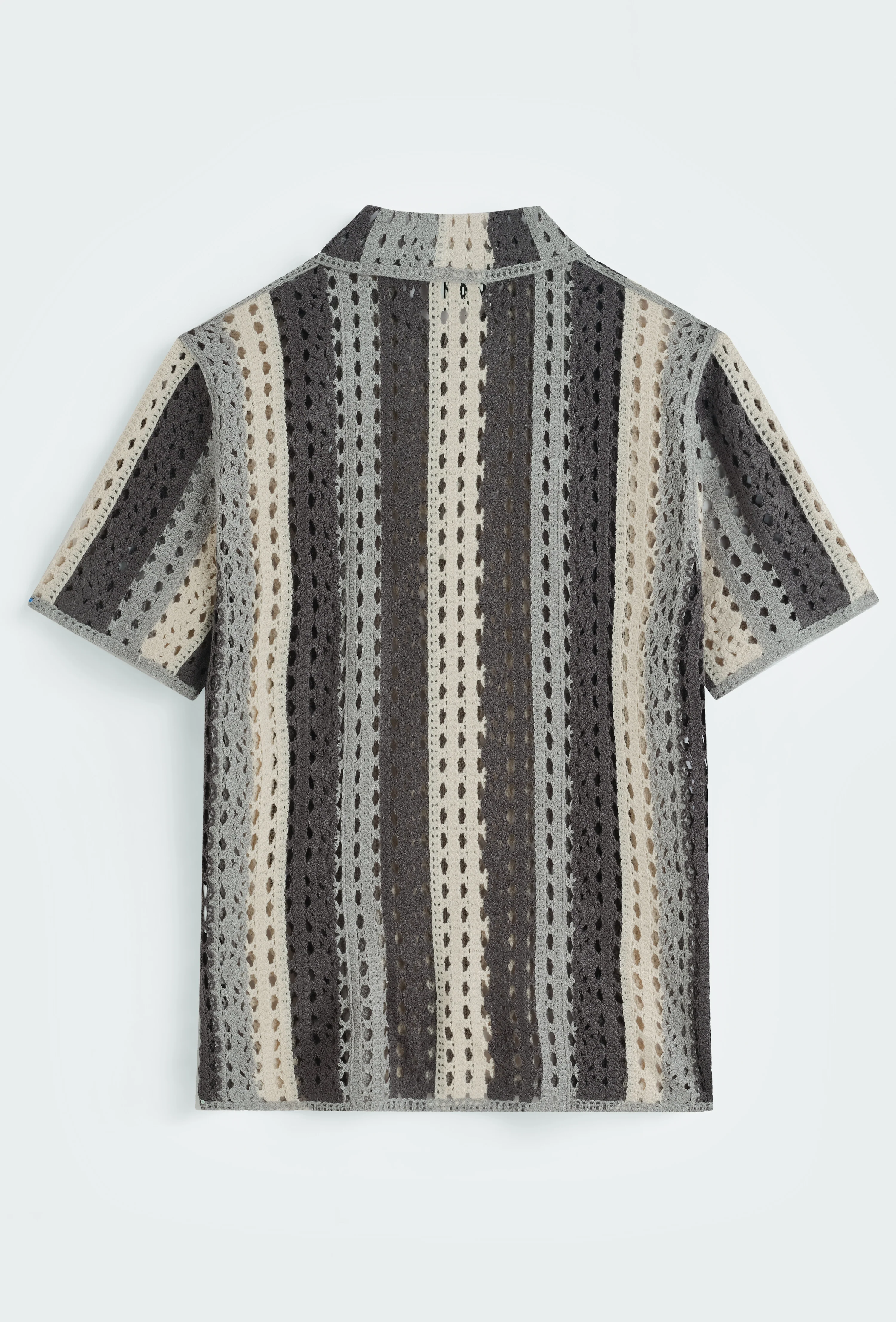 Chemise crochet col cubain - Image 8