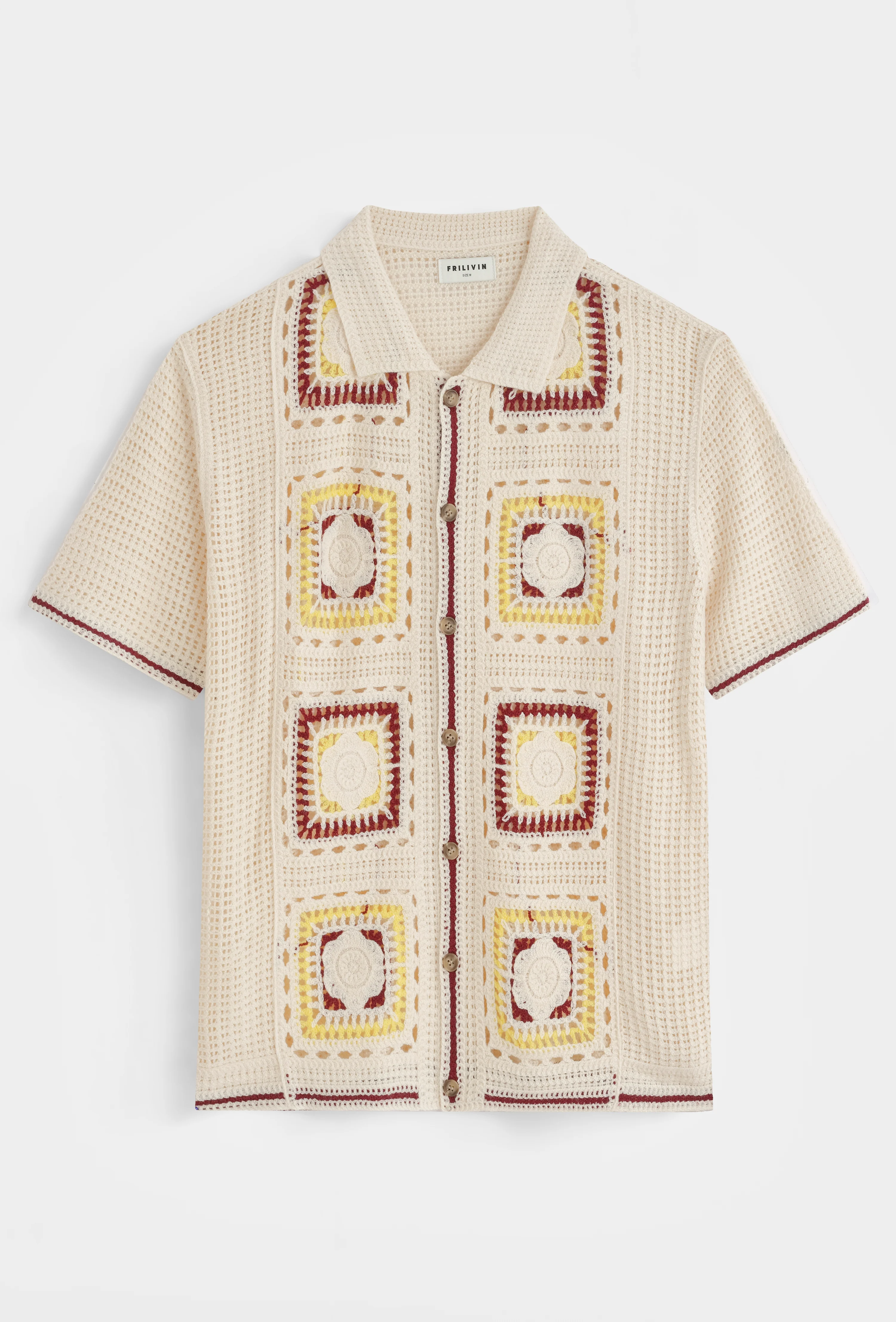 Chemise crochet col polo - Image 7