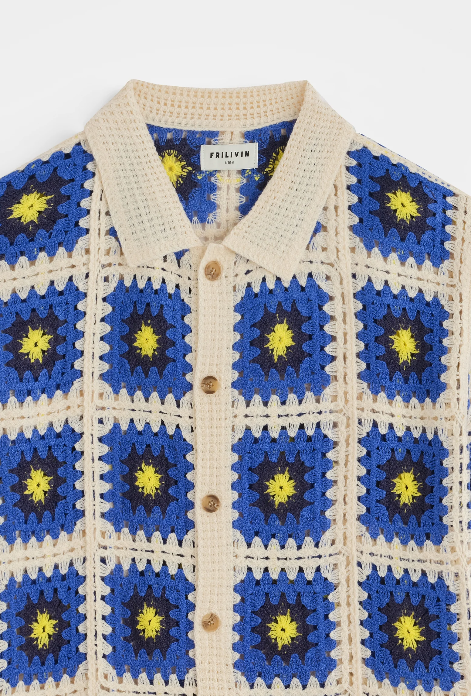 Chemise crochet col polo - Image 7