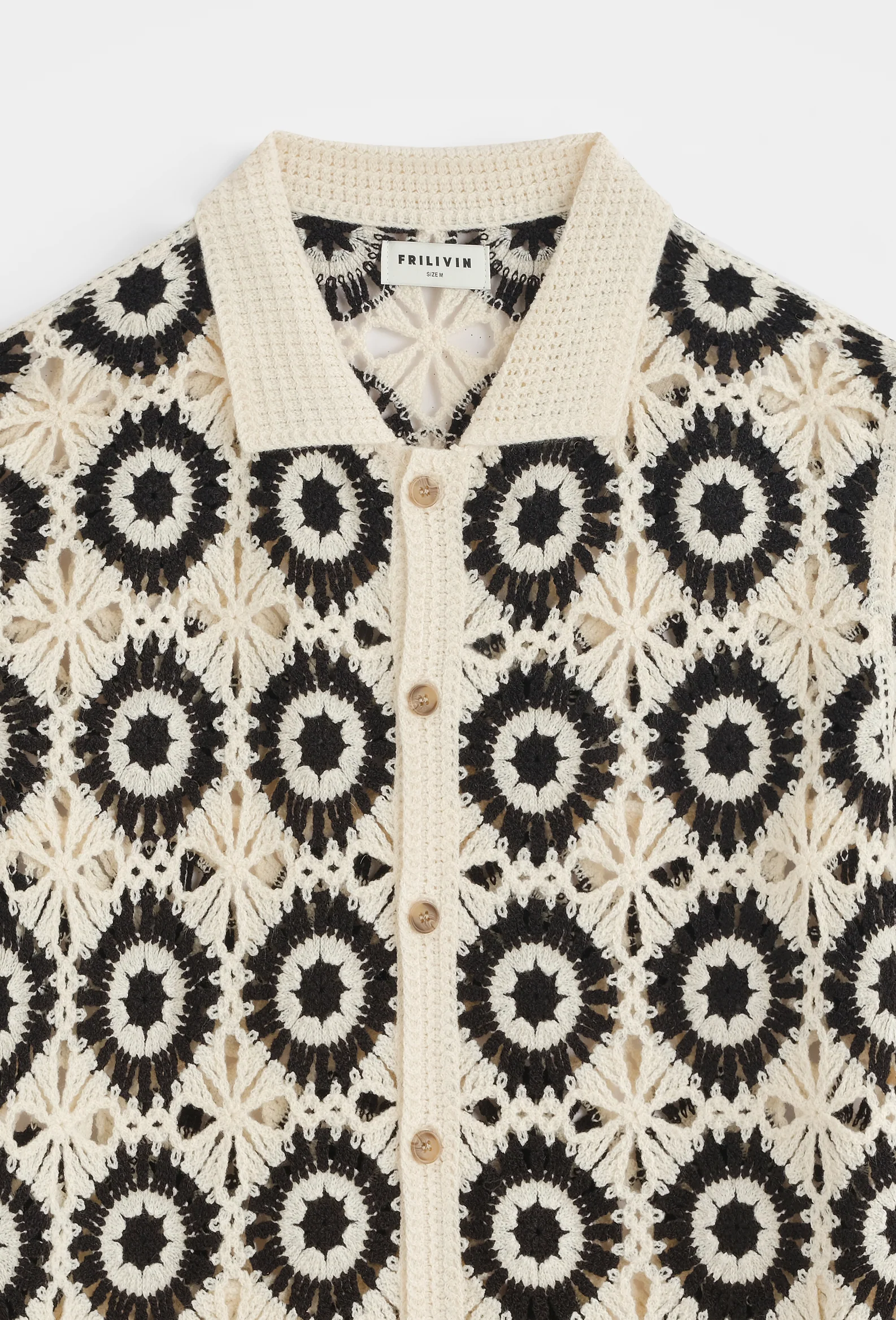 Chemise crochet motifs fleuris - Image 2