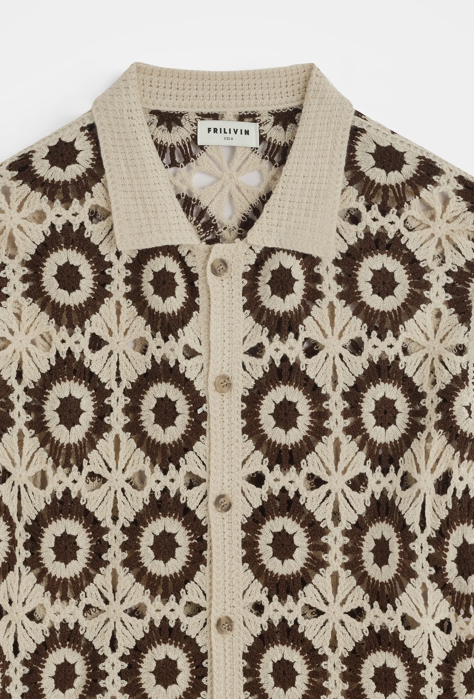 Chemise crochet motifs fleuris - Image 8
