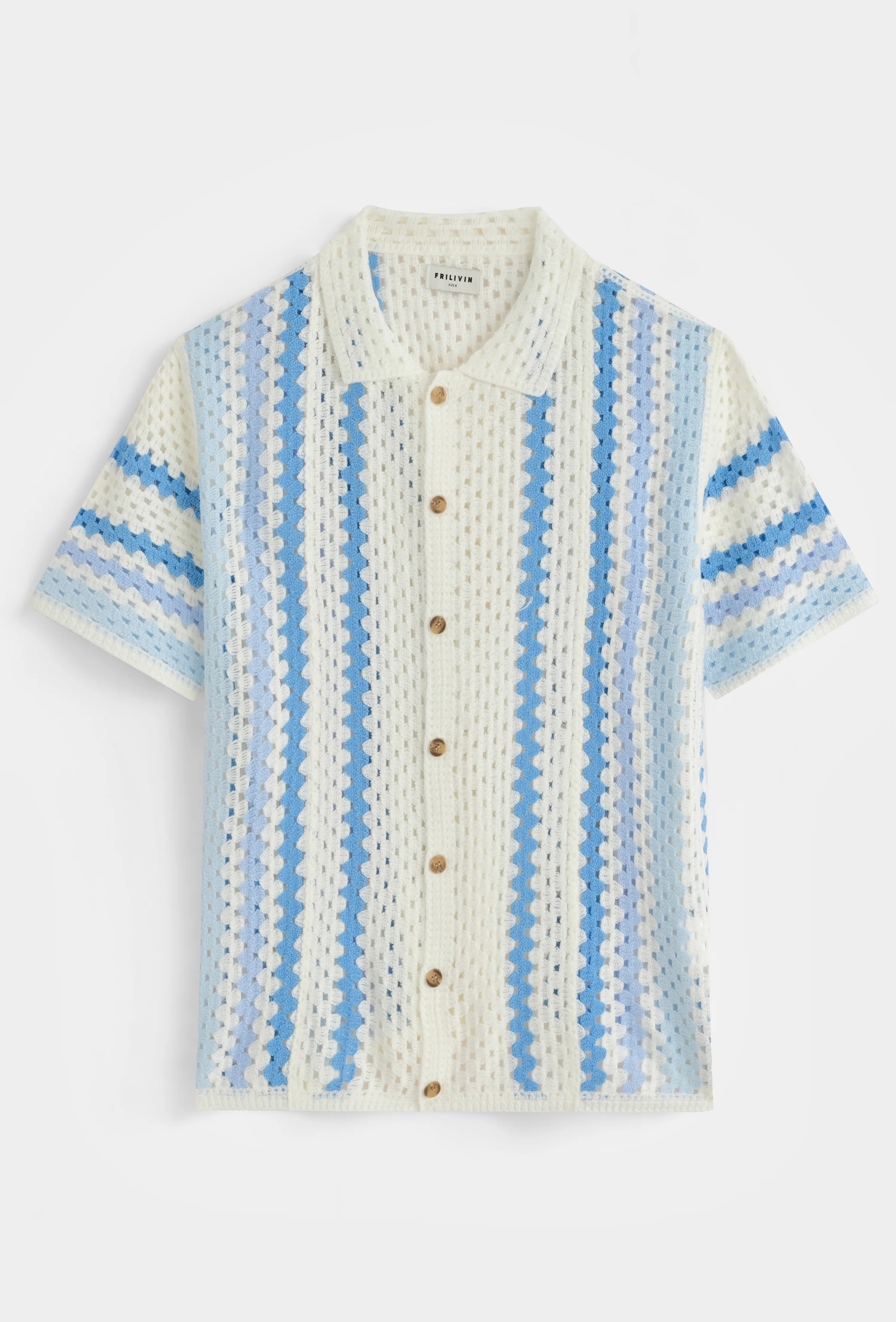 Chemise tricot rayures verticales - Image 11