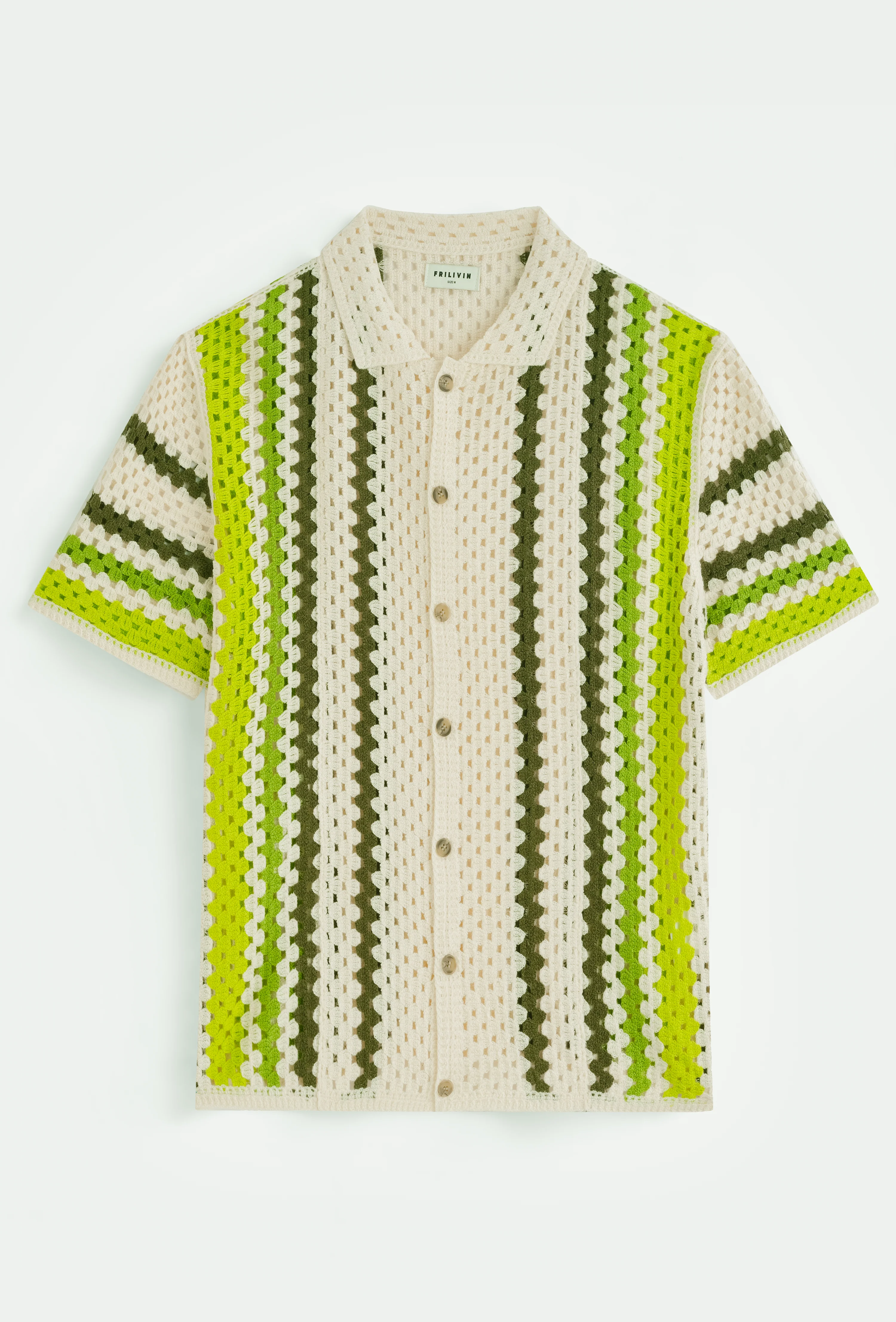 Chemise tricot rayures verticales - Image 5