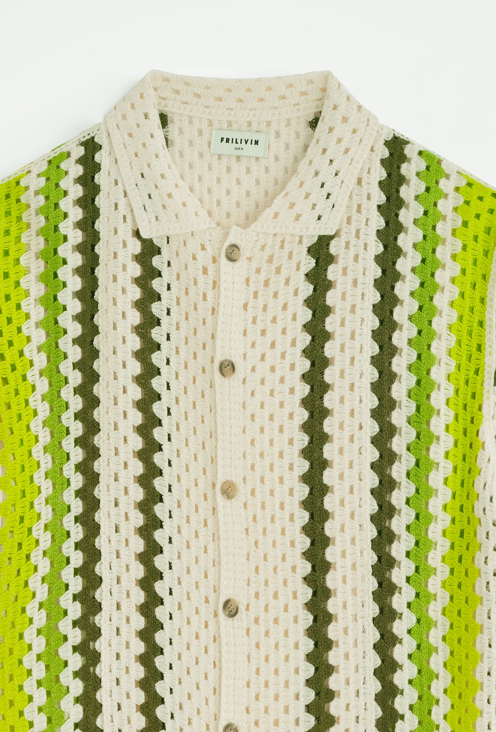Chemise tricot rayures verticales - Image 6
