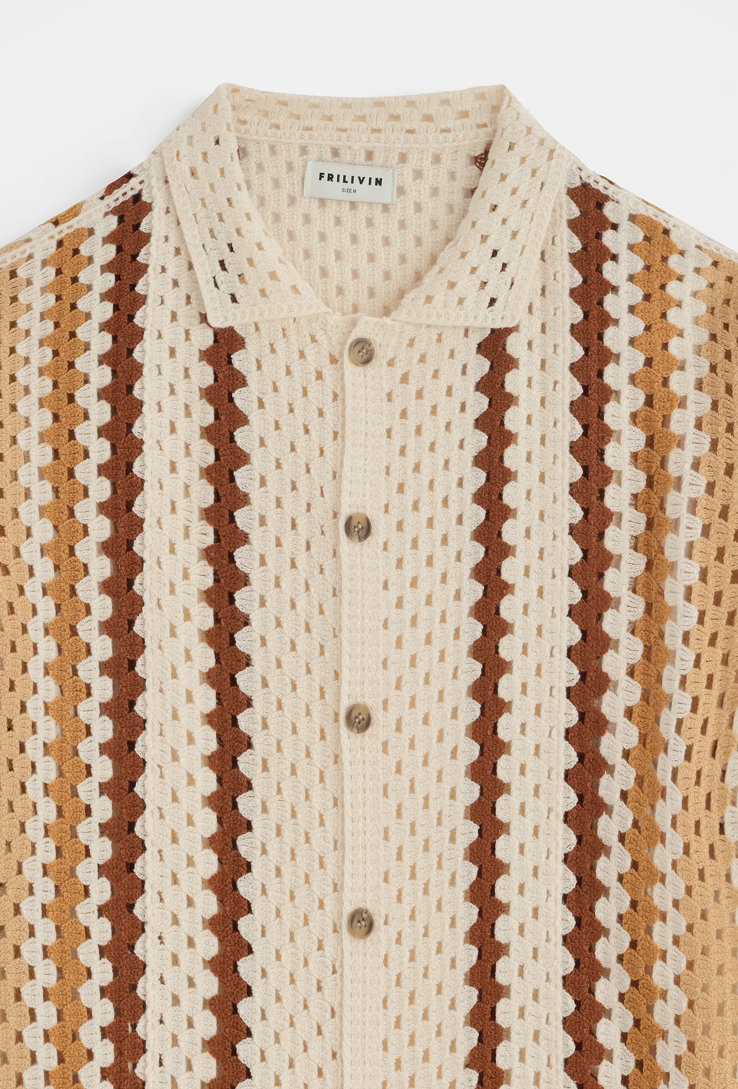 Chemise tricot rayures verticales - Image 9