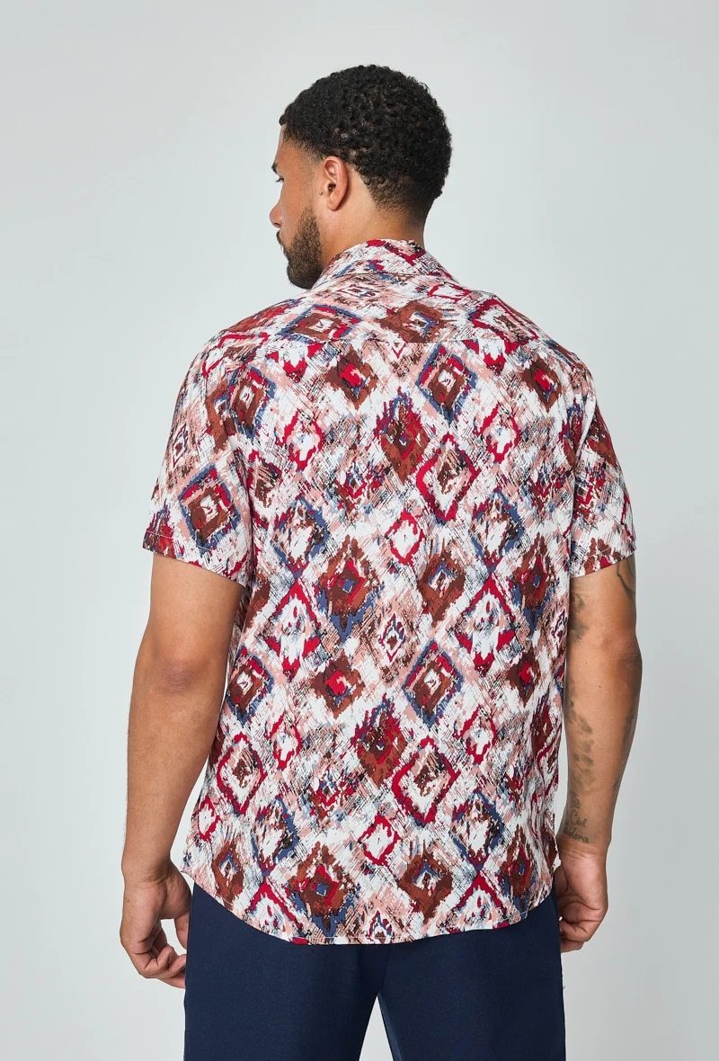 Chemise d'été à imprimé asbstrait - Image 6