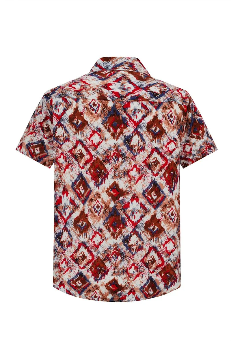 Chemise d'été à imprimé asbstrait - Image 8